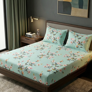 King Size Twill BedSheet with Two Pillow Cover