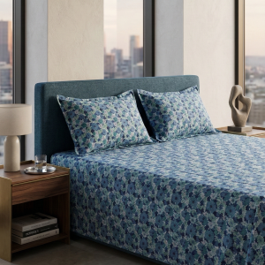 King Size Twill BedSheet with Two Pillow Cover